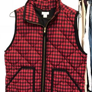 J Crew Buffalo Plaid Vest